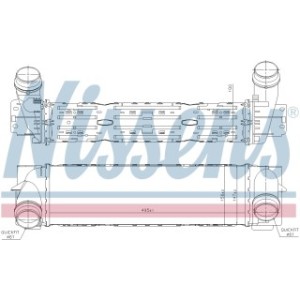 Charge Air Cooling Heat Exchanger - Nissens 961244