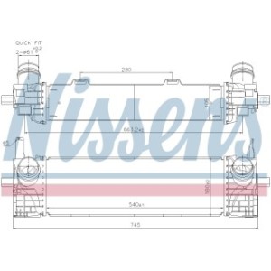 Charge Air Cooling Heat Exchanger - Nissens 961338