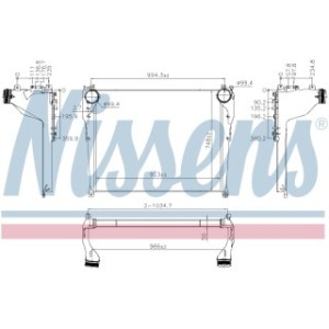 Charge Air Cooling Heat Exchanger - Nissens 961568