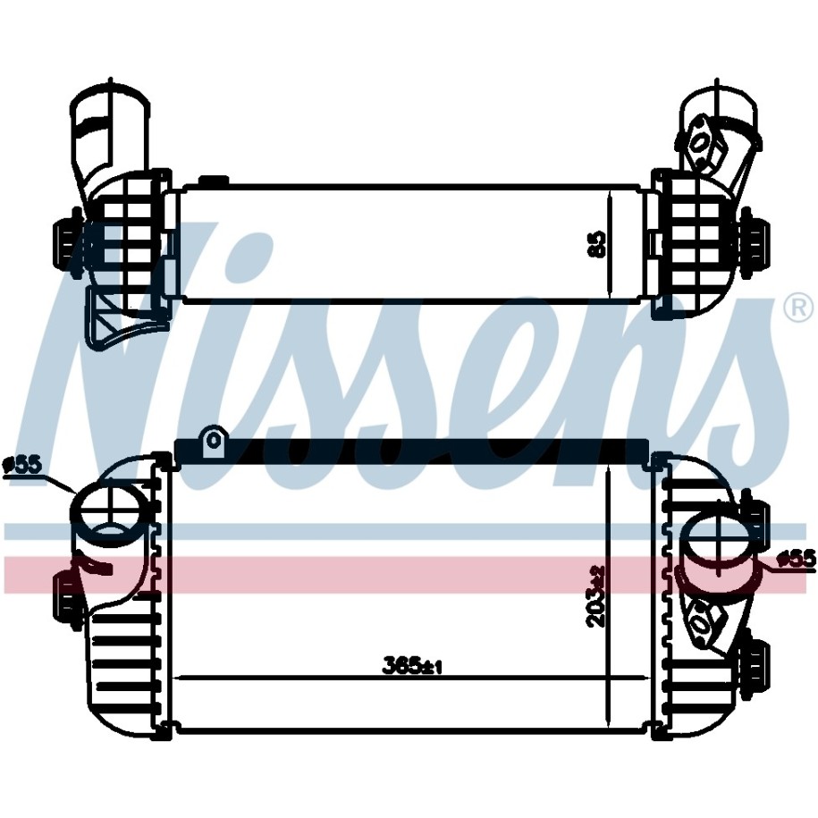 Charge Air Cooling Heat Exchanger - Nissens 96187