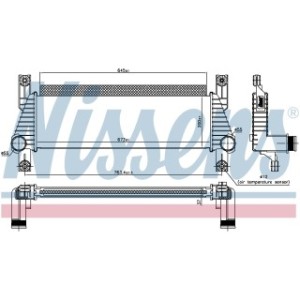 Charge Air Cooling Heat Exchanger - Nissens 96222