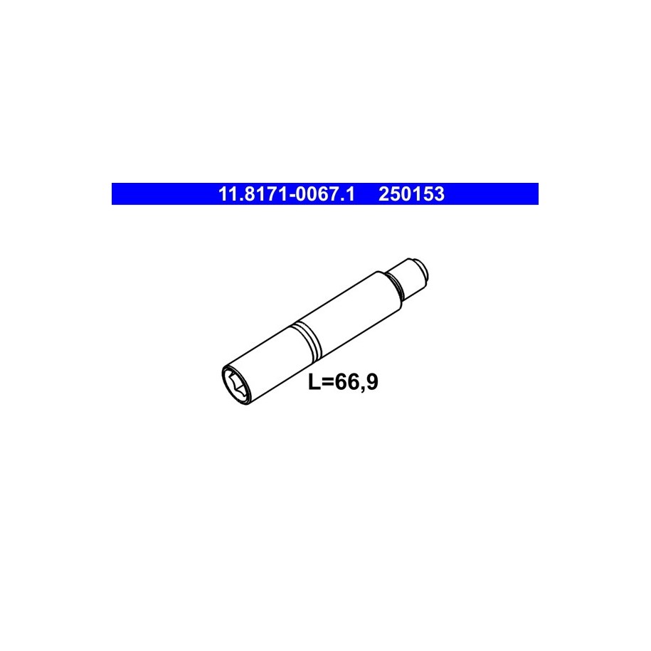 Brake Caliper Guide Bolt ATE 11817100671 for AUDI BMW