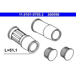 Brake Caliper Guide Sleeve Kit ATE 11010157052 for SEAT VW