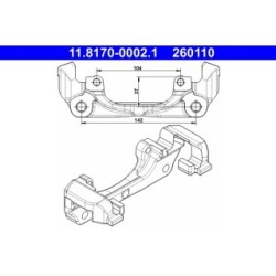 Brake Caliper Bracket ATE 11817000021 for DACIA RENAULT