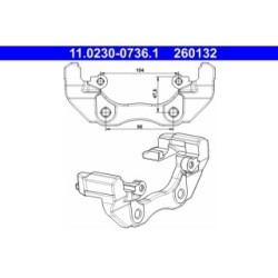 Brake Caliper Bracket ATE 11023007361 for FORD CMAX FOCUS