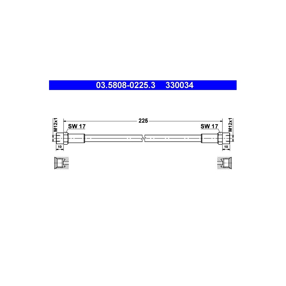 Clutch Hose ATE 03580802253