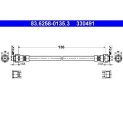 Brake Hose ATE 83625801353
