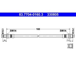 Brake Hose ATE 83770401603