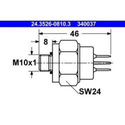 Stop Light Switch ATE 24352608103 for AUDI FORD MERCEDES