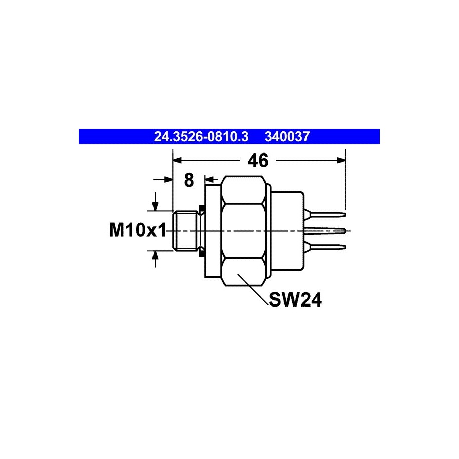 Stop Light Switch ATE 24352608103 for AUDI FORD MERCEDES