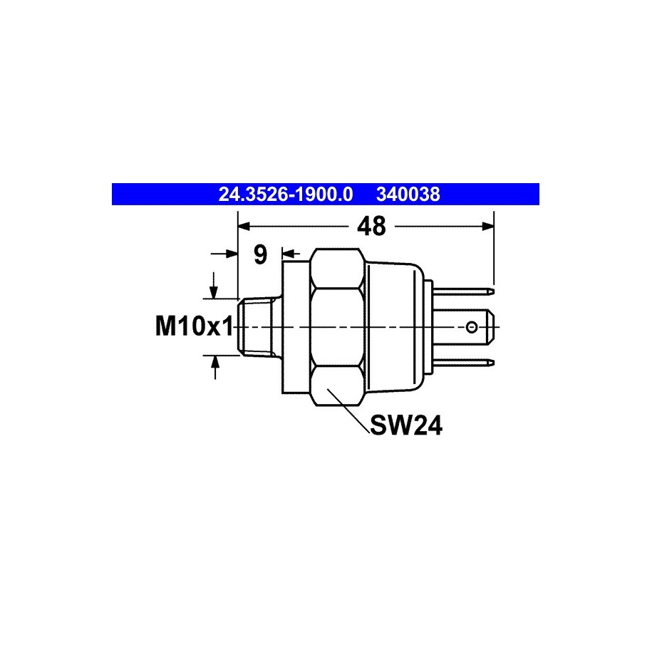 Stop Light Switch ATE 24352619000 for AUDI PORSCHE VW