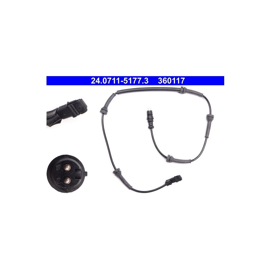 Wheel Speed Sensor ATE 24071151773 for RENAULT MEGANE