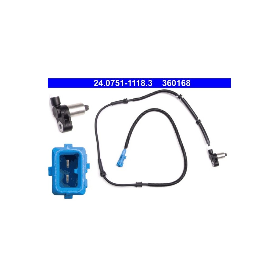 Wheel Speed Sensor ATE 24075111183 for CITROEN XM OE 454552