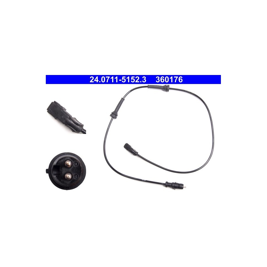 Wheel Speed Sensor ATE 24071151523 for RENAULT OE 8200296571