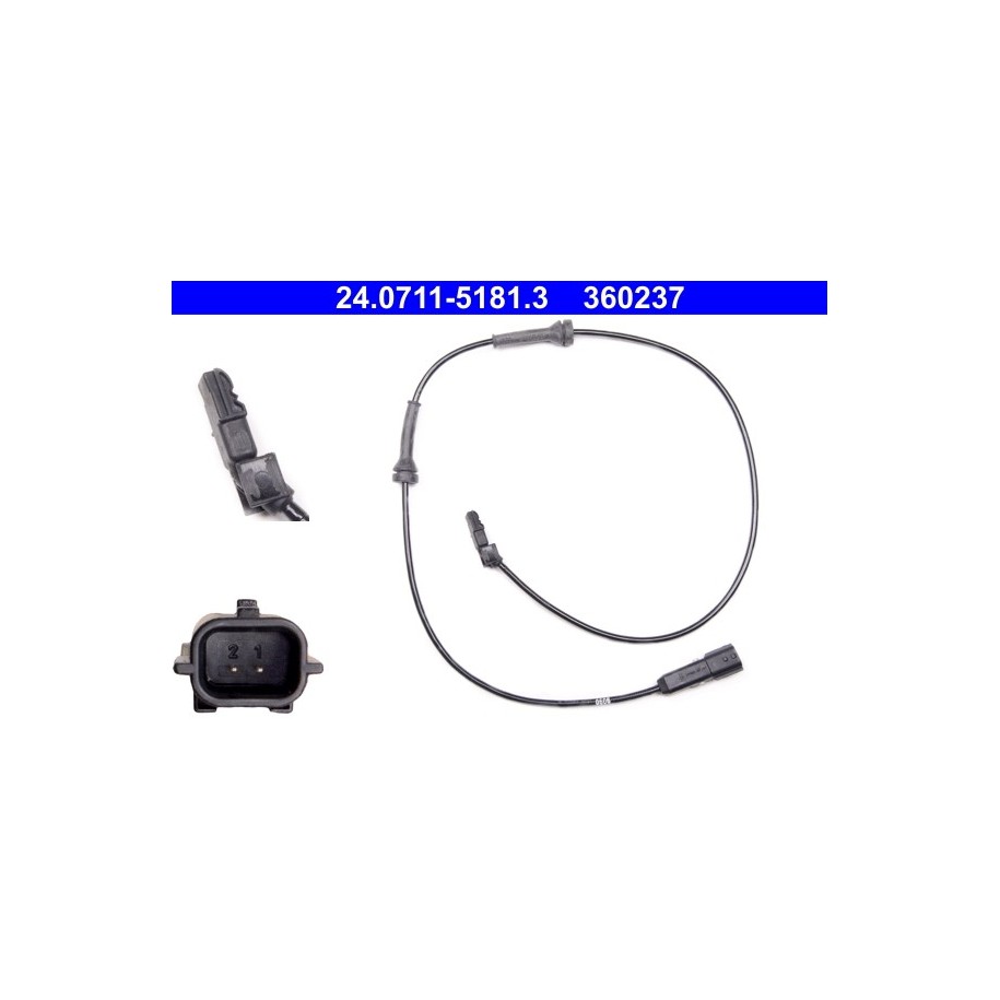 Wheel Speed Sensor ATE 24071151813 for RENAULT OE 8200416683