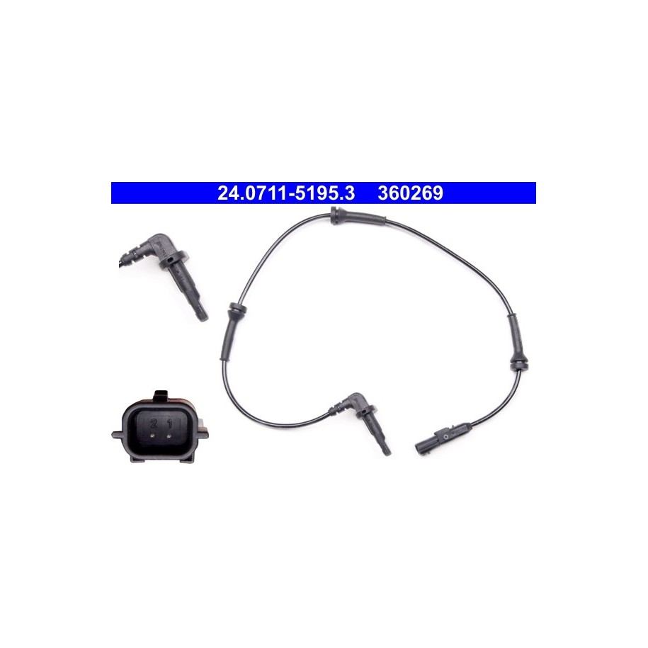Wheel Speed Sensor ATE 24071151953 for RENAULT LAGUNA
