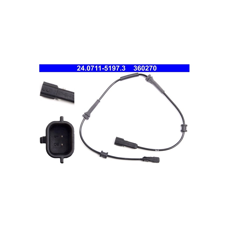 Wheel Speed Sensor ATE 24071151973 for RENAULT LAGUNA