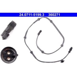 Wheel Speed Sensor ATE 24071151993 for RENAULT MEGANE