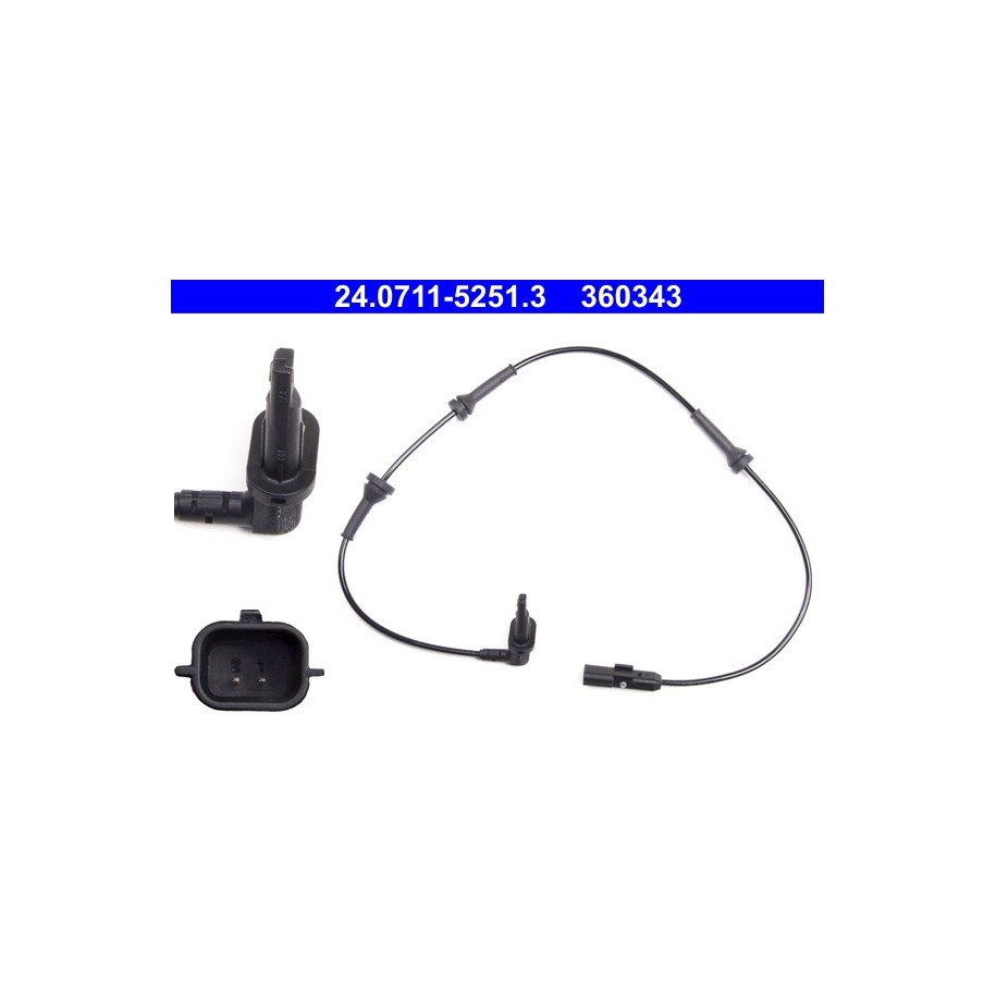 Wheel Speed Sensor ATE 24071152513 for RENAULT MASTER