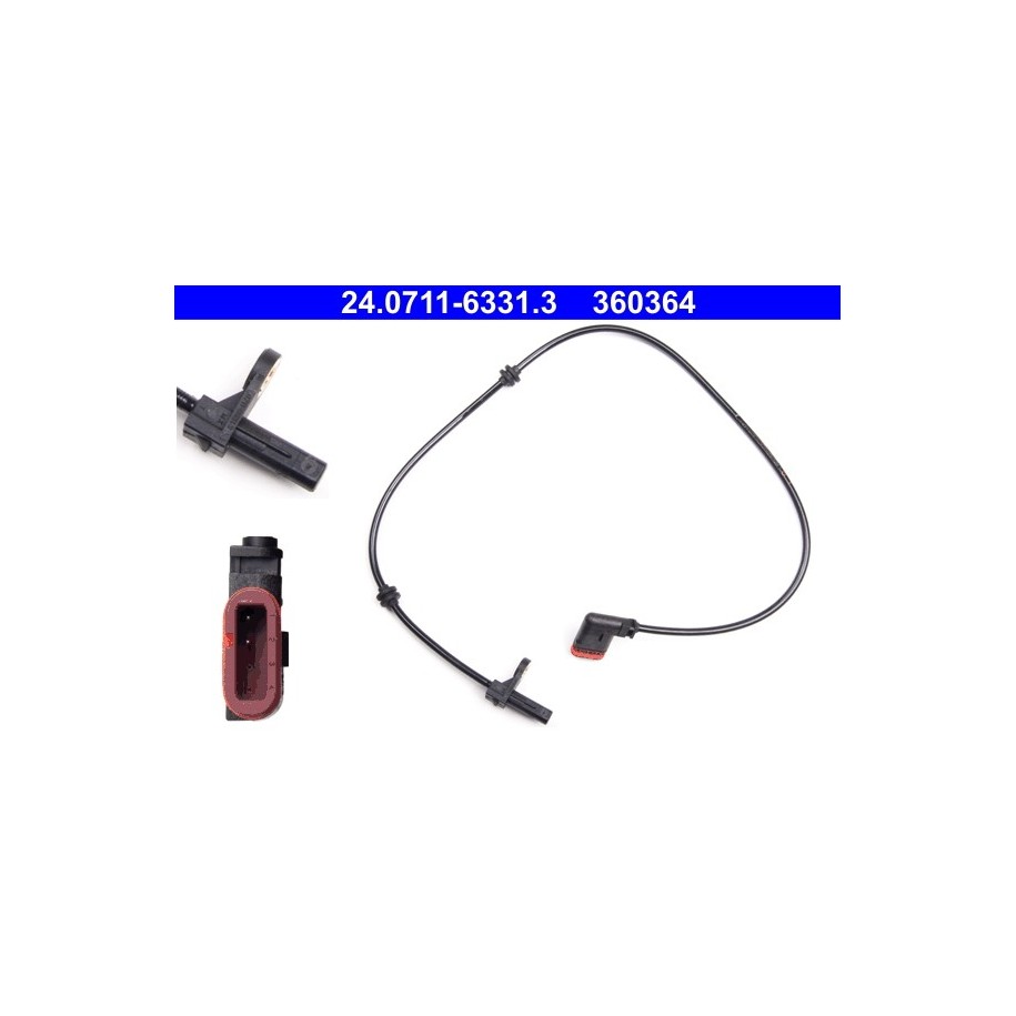 Wheel Speed Sensor ATE 24071163313 for MERCEDES SCLASS