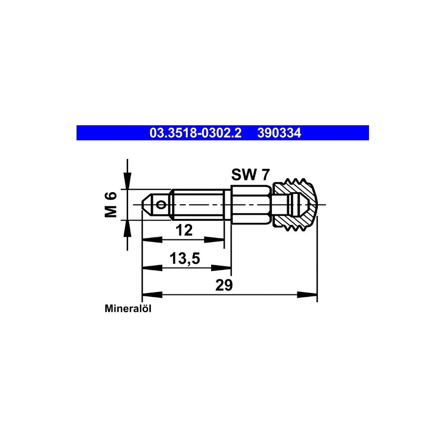 Breather Screw valve ATE 03351803022