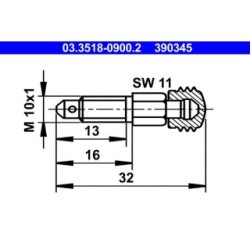 Breather Screw valve ATE 03351809002 OE 34112660161