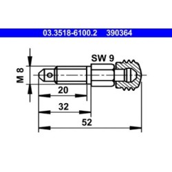 Breather Screw valve ATE 03351861002 OE 140202203800 13
