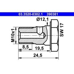 Banjo Bolt ATE 03352003021 OE 71609023164