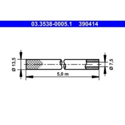 Hose ATE 03353800051 OE 105484571401