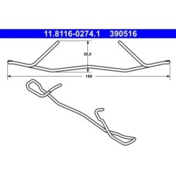 Brake Caliper Spring ATE 11811602741 for MINI NISSAN
