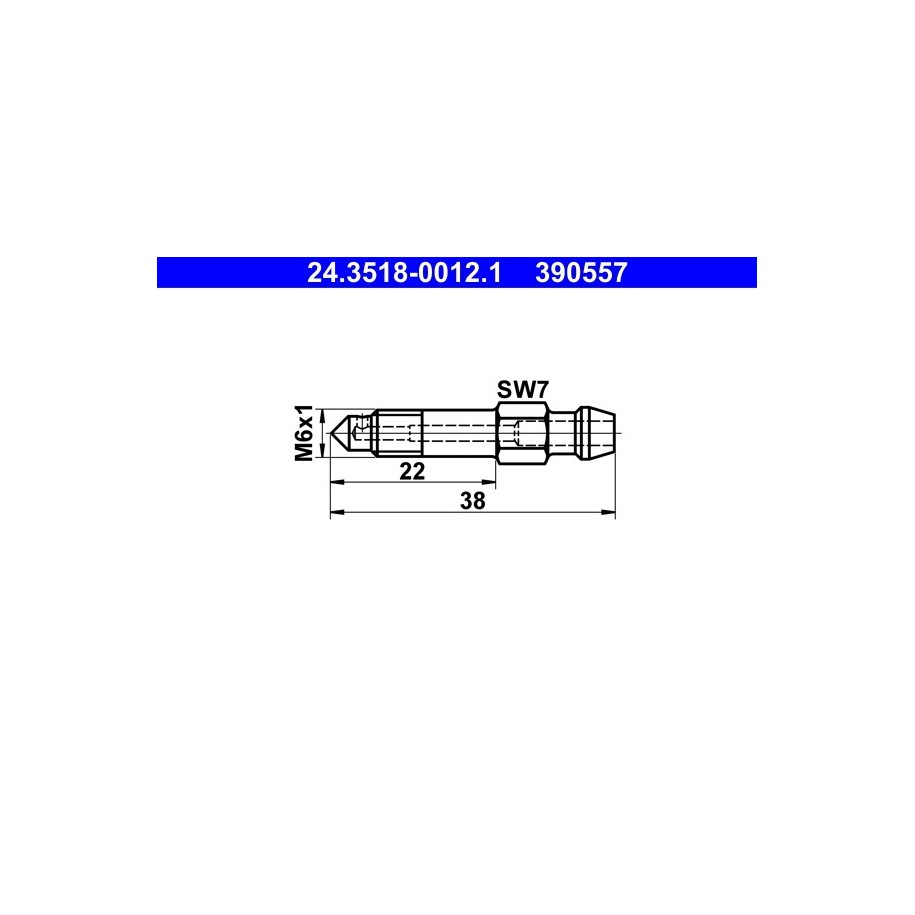 Breather Screw valve ATE 24351800121