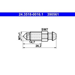 Breather Screw valve ATE 24351800161