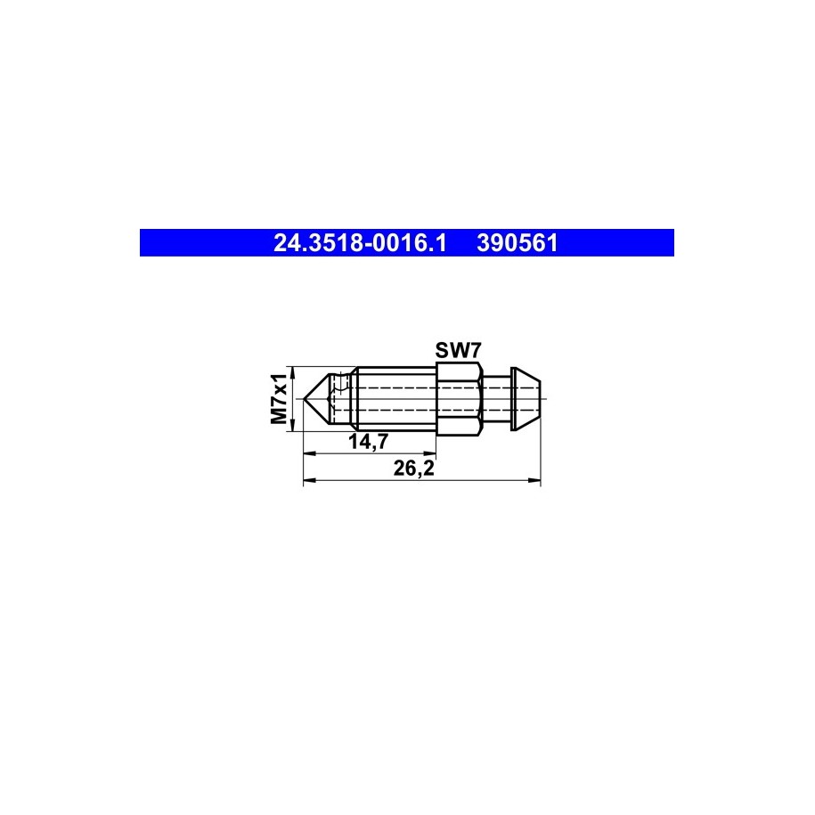 Breather Screw valve ATE 24351800161