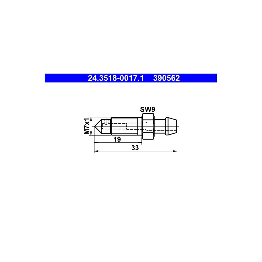 Breather Screw valve ATE 24351800171