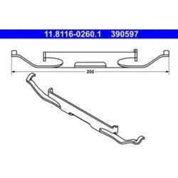 Brake Caliper Spring ATE 11811602601 for AUDI BMW VW