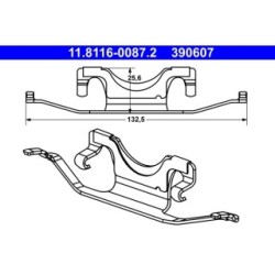 Brake Caliper Spring ATE 11811600872 for MERCEDES CLS ECLASS
