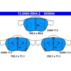 Brake Pad Set ATE 13046058442 for TOYOTA AVENSIS OE 0446505070
