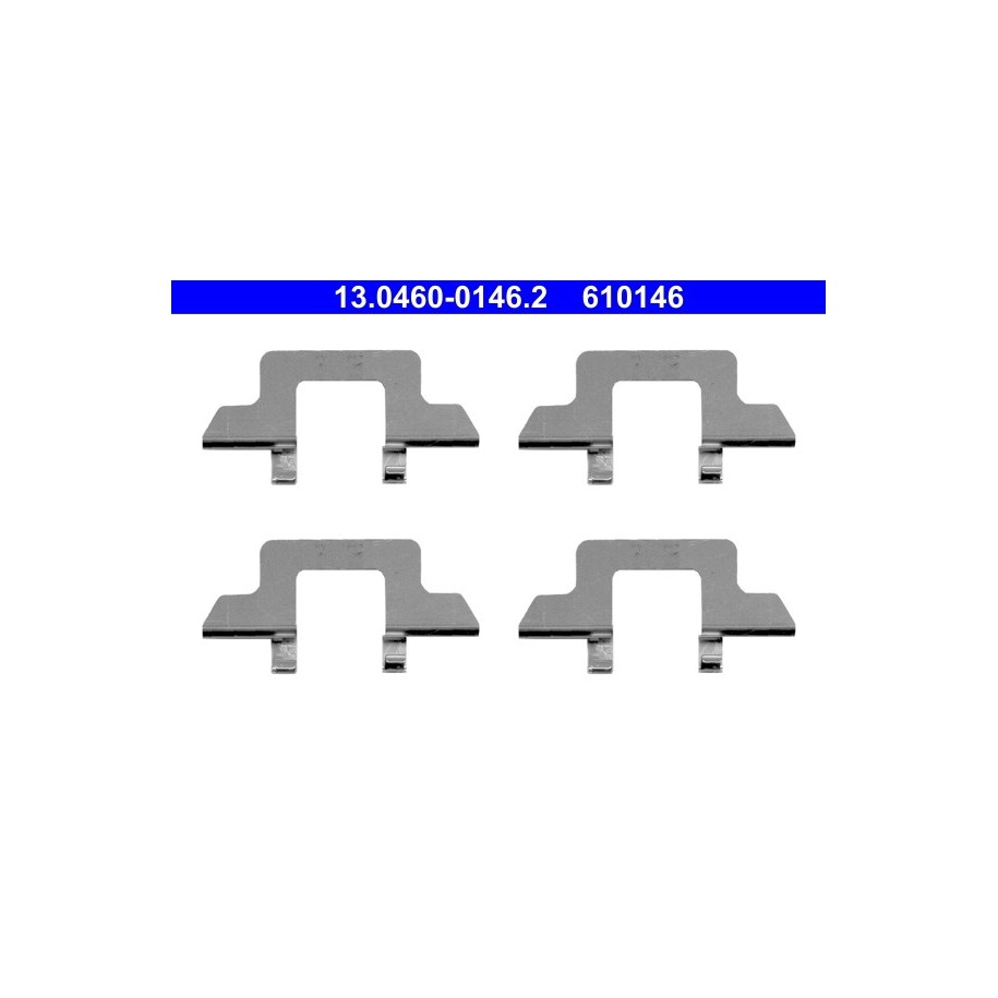 Brake Pad Accessory Kit ATE 13046001462 for CITROEN C2 C3