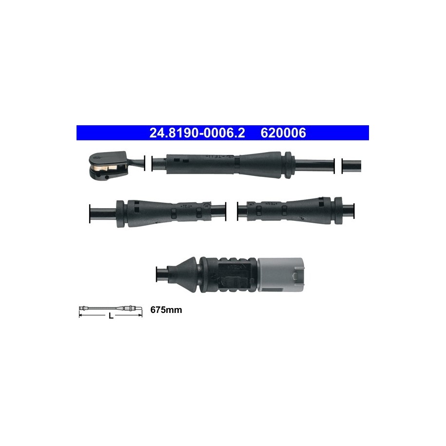 Brake Pad Sensor ATE 24819000062 for BMW OE 34356792289