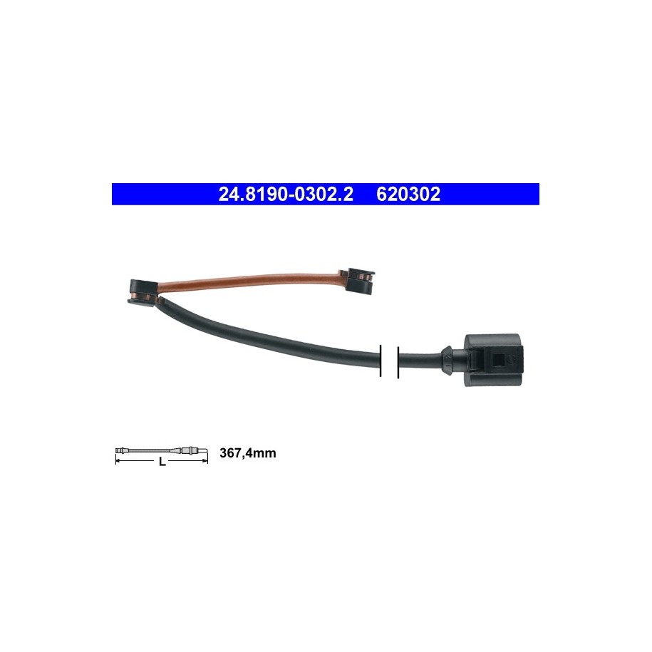 Brake Pad Sensor ATE 24819003022 for AUDI CUPRA SEAT OE 8J0615437