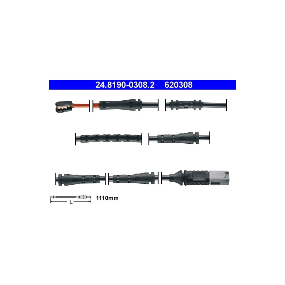 Brake Pad Sensor ATE 24819003082 for BMW 5 OE 34356791963