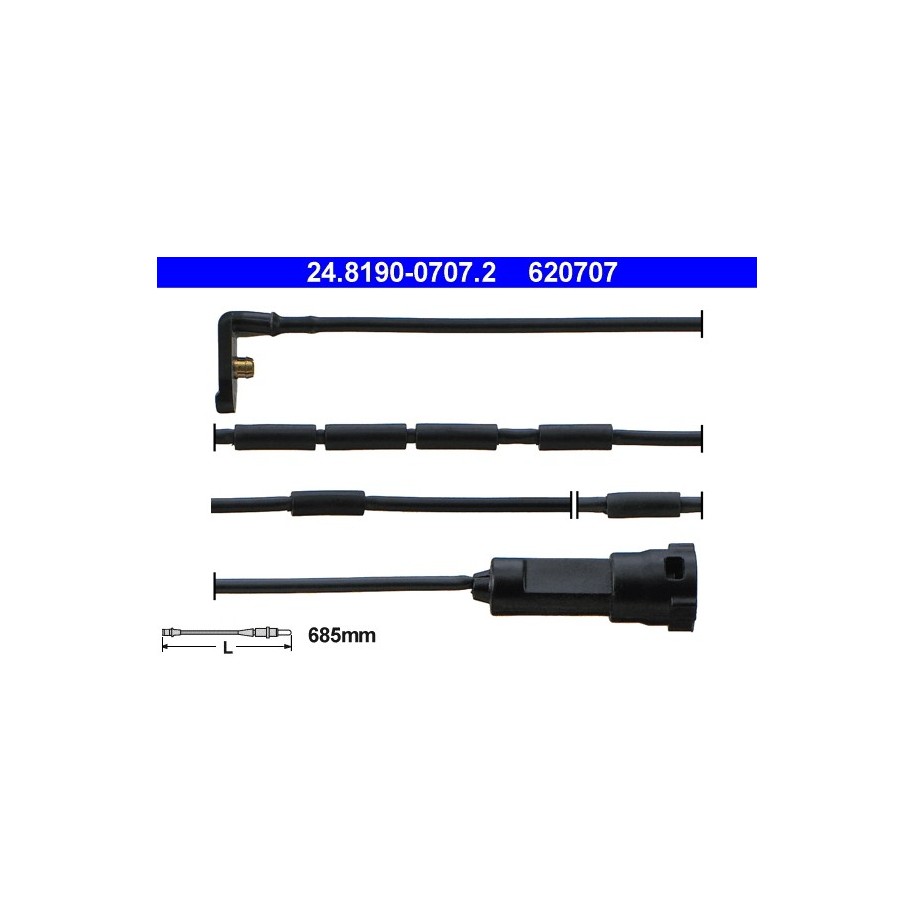 Brake Pad Sensor ATE 24819007072 for VAUXHALL OE 1238984
