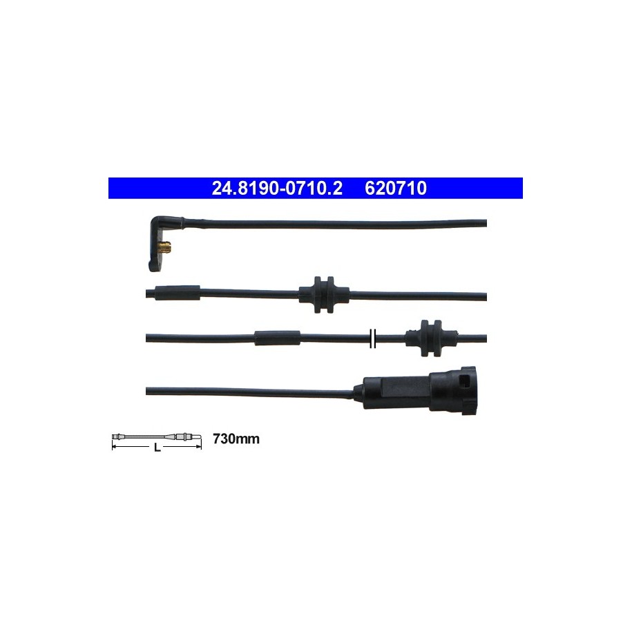 Brake Pad Sensor ATE 24819007102 for VAUXHALL OMEGA OE 6238322