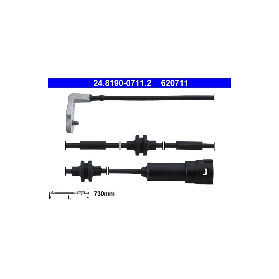 Brake Pad Sensor ATE 24819007112 for VAUXHALL OMEGA OE 6238323