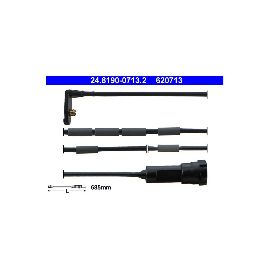 Brake Pad Sensor ATE 24819007132 for VAUXHALL CALIBRA OE 90538302
