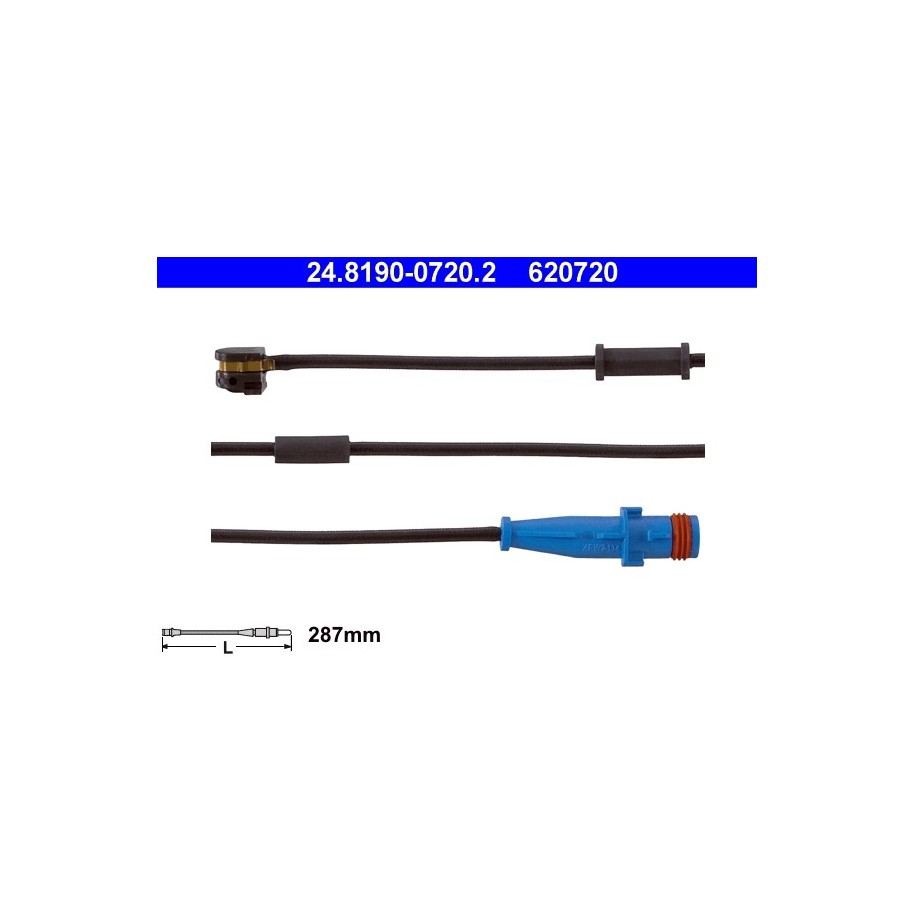 Brake Pad Sensor ATE 24819007202 for VAUXHALL OE 13116560