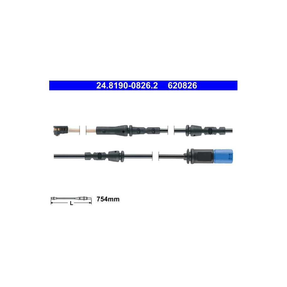 Brake Pad Sensor ATE 24819008262 for BMW X4 OE 34356880543