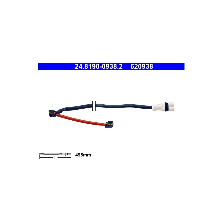 Brake Pad Sensor ATE 24819009382 for PORSCHE 911 CARRERA
