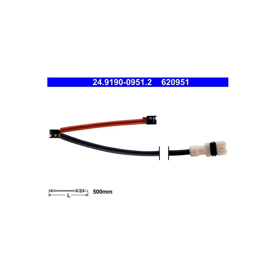 Brake Pad Sensor ATE 24819009512 for PORSCHE 911 OE 99761267790