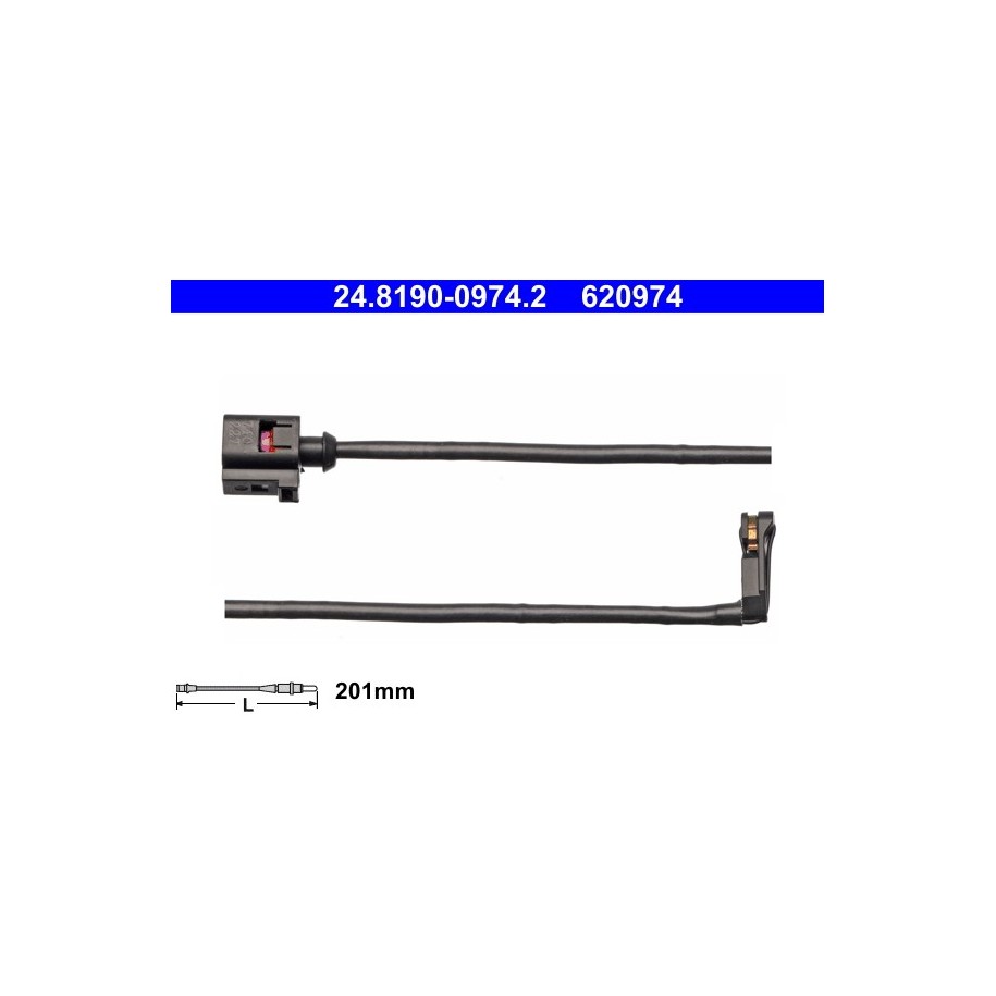 Brake Pad Sensor ATE 24819009742 for AUDI TT OE 8S0615121A